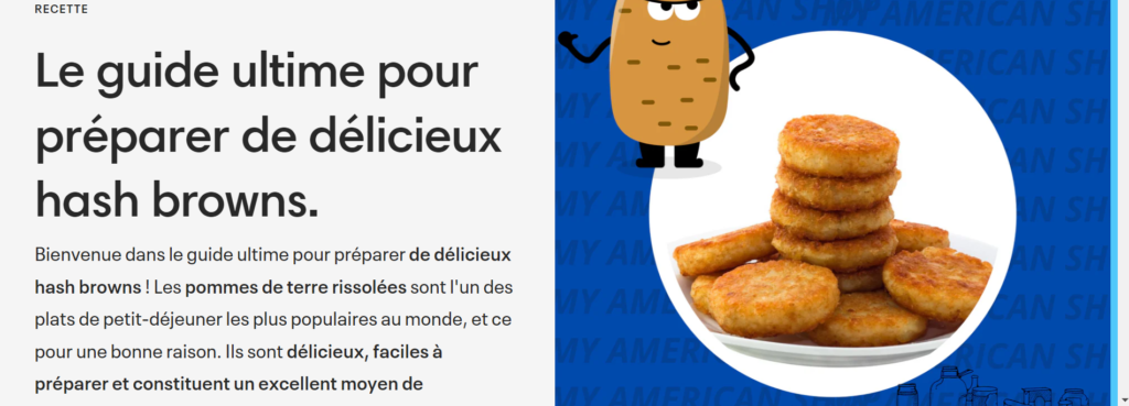 What are hash browns called in France?